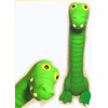 WANT CHEW 7" Latex Dog Squeaky Chewing Toys, Crocodile