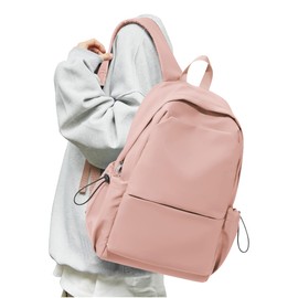 Pink School Backpack for Girls Boys,Waterproof Bookbag for Women Men, Mini College Student School Bag, Lightweight Travel Rucksack Casual Daypack,Laptop Backpacks