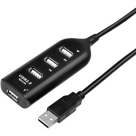 USB Hub, 4 Port USB 2.0 Distribution Splitter, Super Multiport Fast Data HUB Adapter Converter for Notebook Laptop PC