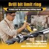 Depth Stop Drill Bit,Stop Collar Set Includes 1/8”, 3/16”, 1/4”,