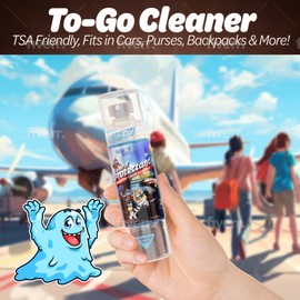 PeerBasics Gunk Getter - Travel Spray Bottle With Microfiber Cap - General Protectant (2 Pack)