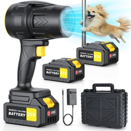 550W Leaf Blower Cordless with 2 Battery and Charger, 320CFM Handheld Electric Cordless Leaf Blowers, 21V 3.0Ah Variable Speed Battery Powered Leave Blowers for Lawn Care, Patio, Car, Dust & Snow