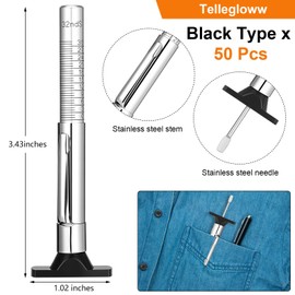 Tellegloww 50 Pcs Tire Tread Depth Gauge 32nds 25mm Color Coded Tire Depth Gauge Tool, Tread Accurate Measure Tools Metric Gauges for Car Trucks Various Vehicle (Silver)