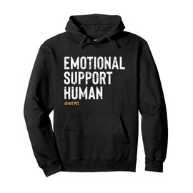 Emotional Support Human Hoodie Women Men Funny Pet Owner Pullover Hoodie