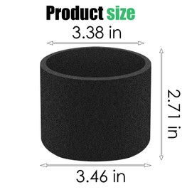 LVJUSEN 3 Pack Foam Sleeve Vacuum Filters, Fits 49-90-0160 Milwaukee M18 Cordless Compact Hand Held Vacuum 0882-20