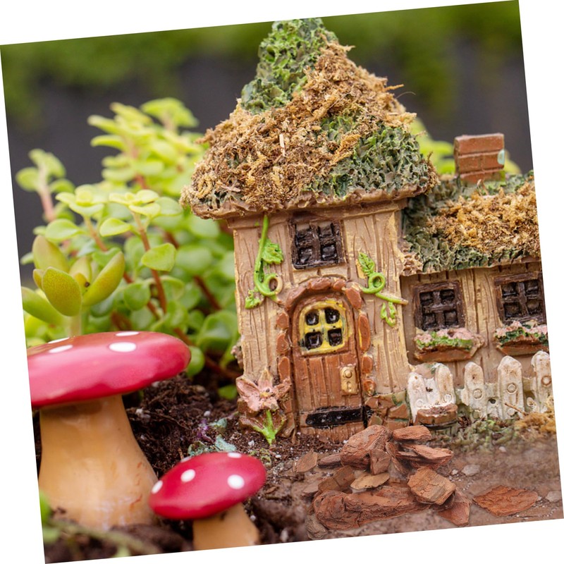 IWOWHERO 1 Pack Miniature Bark Diorama Supplies for Fairy Dry