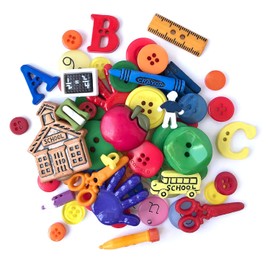 Buttons Galore and More Collection Round Novelty Buttons & Embellishments Based on Variety of Themes, Holidays and Seasons for DIY Crafts, Scrapbooking, Sewing, Cardmaking and Other Projects – 50 Pcs