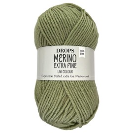 Frida's Wollhaus Drops 50 g Merino Extra Fine Mulesing-Free Washable Crochet Knitting 46 Colours (Plain Colour 26 | Pistachio)