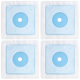 Muschbath 4 Pack Waterproof Pipe Seal Gasket, 12mm 0.47" Resilent Opening, Valve Seal, Square Pipe Edge Seal for Shower Valve and Shower Head And Pipes