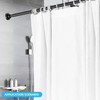 AIZESI Spring Tension Curtain Rod 29-63 Inch Black Stainless Steel