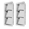 Pair Marine Air Vent Cover 3 Slots 210x110mm Rectangle Louver