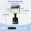 Tryme Clip On Solar Lights Outdoor, Motion Sensor, 231 LEDs