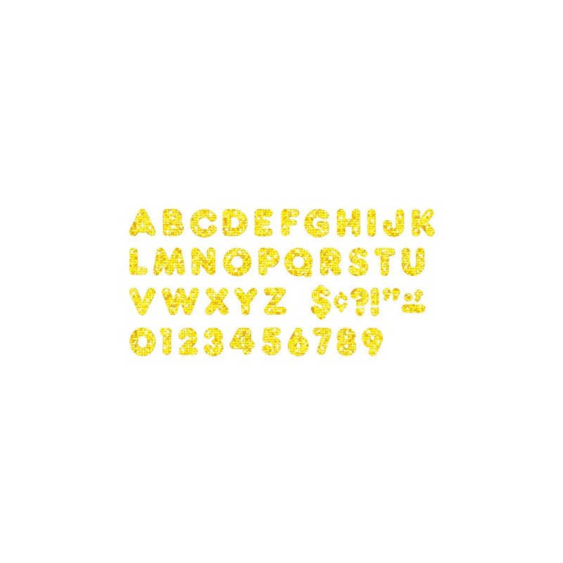 Ready Letters 2 Casual Yellow, Yellow Sparkle