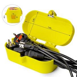 BOZZYS Plug Locks for Power Cords with Keys - Large Self-Locking Cover (No Padlock Required),7.8"*3.2"*3.2"- Secure Electrical Plugs Lockout, Prevent Accidental Use - OSHA Safety