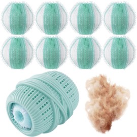 8PCS Pet Hair Remover and Laundry Ball Set, Reusable Dog Hair Remover for Laundry, Lint Catcher Laundry Ball in Washing Machine, Pet Hair Catcher for Clothes, Bedding (8 PCS)
