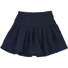 ToBeInStyle Falda uniforme para niña, Azul marino – Falda con bolsillo y cremallera, 10