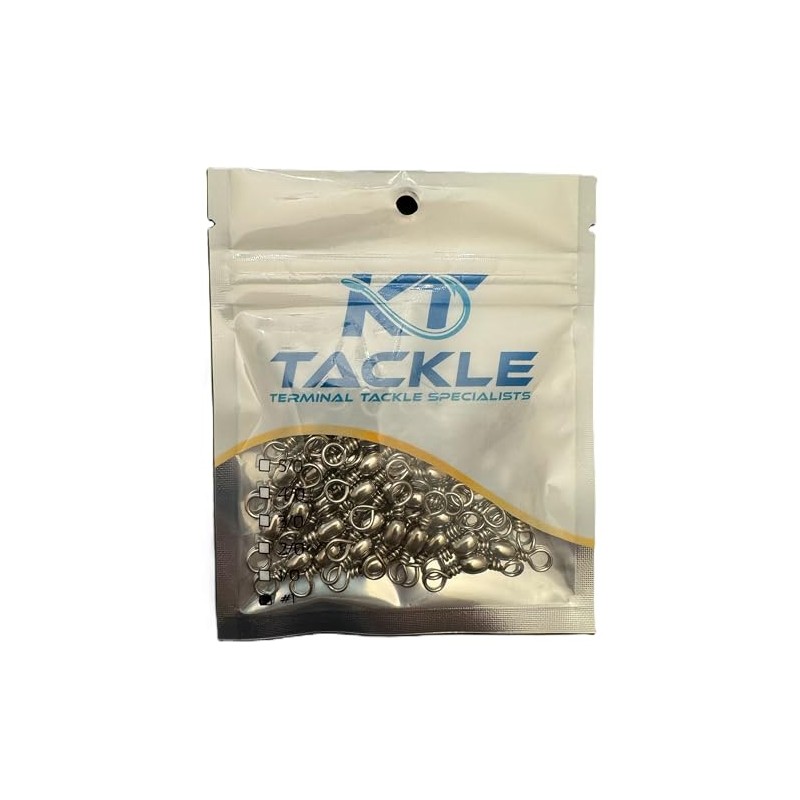 KT Tackle Fishing Swivels 5 sizes 4/0, 3/0, 2/0, 1/0,