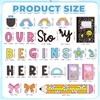 Classroom Door Cover Decoration Sticker, Our Story Begins Here Window