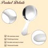 7 PCS Silver Short Handle Spoons Scoops Stainless Spoons Mini