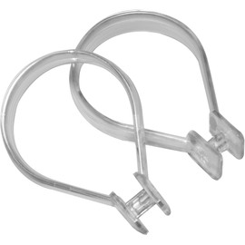 Sealskin Shower Curtain Rings, Clear, 3 X 4.7 X 6.6 cm