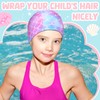 Cuffbow 4 Pieces Kids Swim Caps durable Children's Swimming Cap