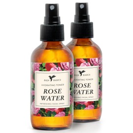 Rose Water Spray for Face, Body & Hair by Baja Basics - Hydrating Facial Toner, Refreshing, Soothing Mist Moisturizer for Dry Skin - Vegan Beauty Skincare Products - 4oz 2 Pack