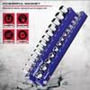 2-Piece 1/4"-Drive SAE Magnetic Socket Organizer Set (Holds 26 Sockets)