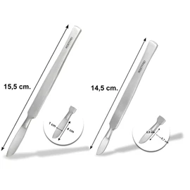 Callus Scraper Feet 6-Piece Set Dull Scalpels Professional Cream Scraper Spatula Stainless Steel Callus Remover Foot Care Scraper for Gentle Removal of Callus for Pedicure Callus Removal