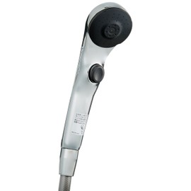 KVK ZS315TS Water-saving e-Shower nf Shower Head (Plated One-Stop) Metallic Hose