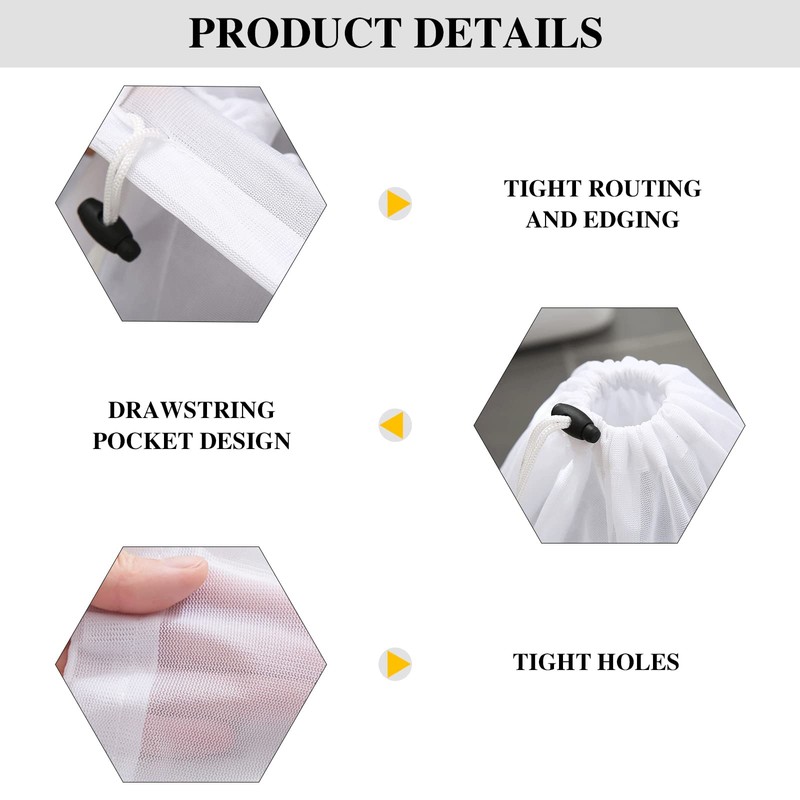 MEDILOE 2 Pcs Drawstring Laundry Bag, 60 x 90 cm