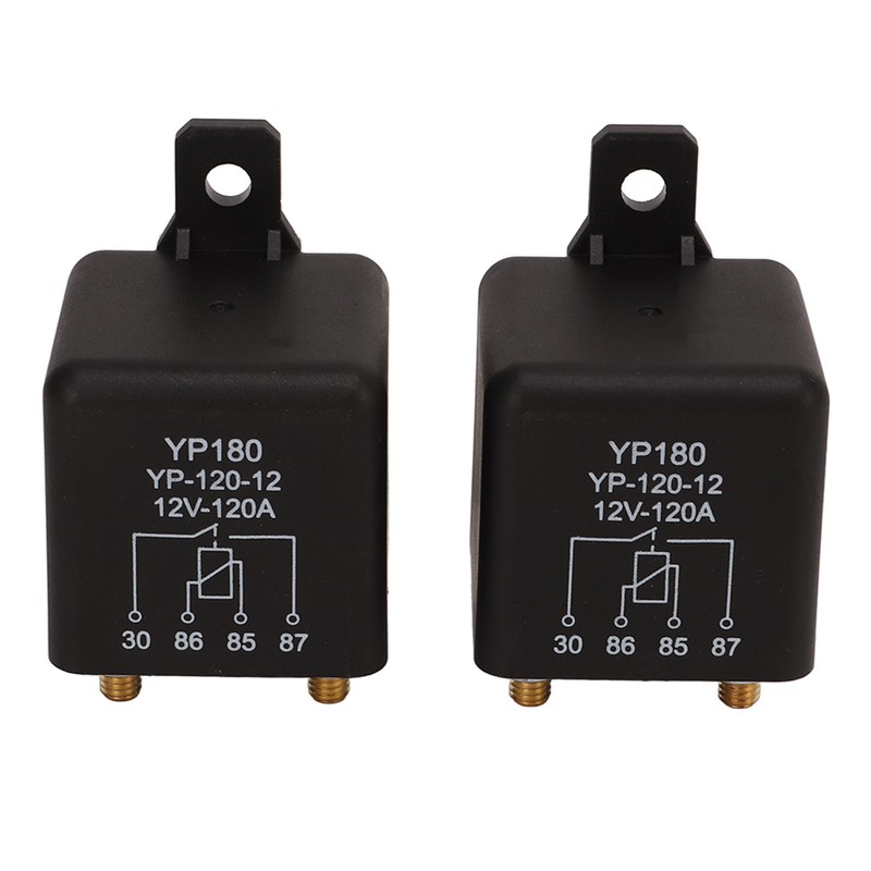2 Sets 12V 120A Car Starter Relay 4 Pin High