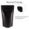 RIGHTPAK Stand Up Pouch Black Matt 25 Pieces 16cm x