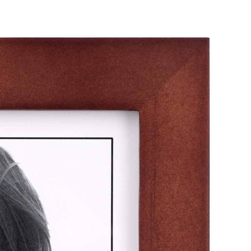 Malden 5x7 Picture Frame - Wide Real Wood Molding, Real