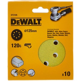 Dewalt DT3105-QZ DT3105-QZ-Discos para lijadoras rotorbitales de 125 mm, Colour, Size