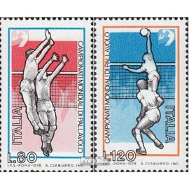 Prophila Collection Italy 1624-1625 (complete edition) 1978 Volleyball World Cup (stamps for collectors) ball games without football