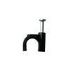 500 x 9mm Black K Type Round Cable Clips