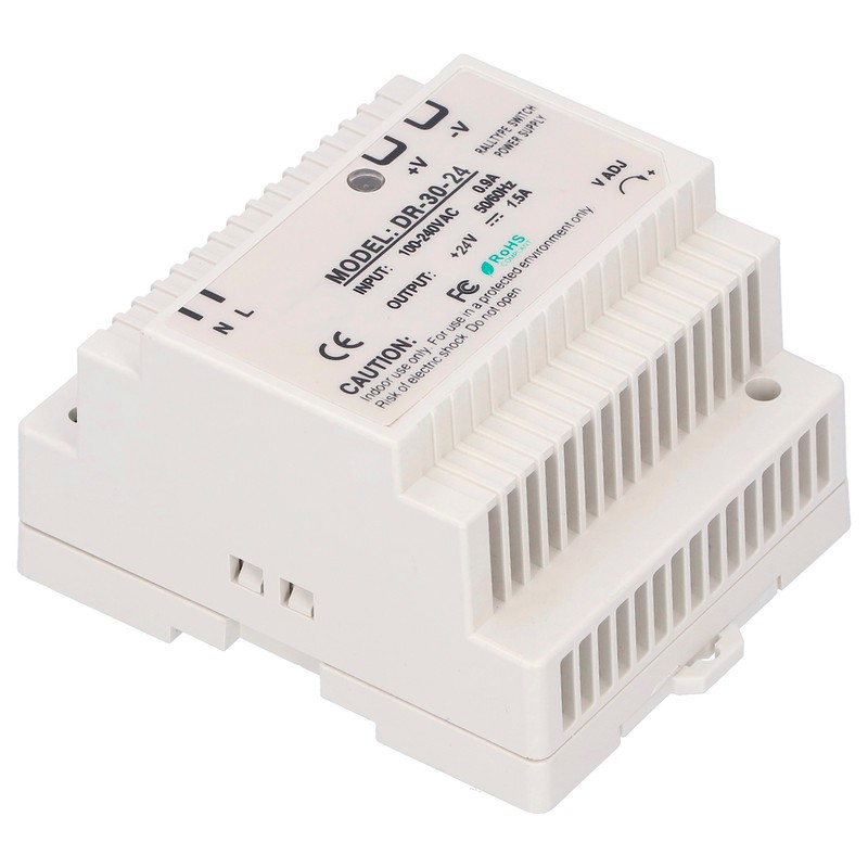 DIN Rail Power Supply DR Series Adjustable LED Switching for