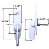 Andersen¨ Tribeca Style - Gliding Door Thumb Latch in White