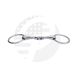 R G EQUESTRIAN TACK Horse Loose Ring Snaffle Horse Bit with Oval Link Stainless Steel Available in 8 Sizes (6.00 INCH)