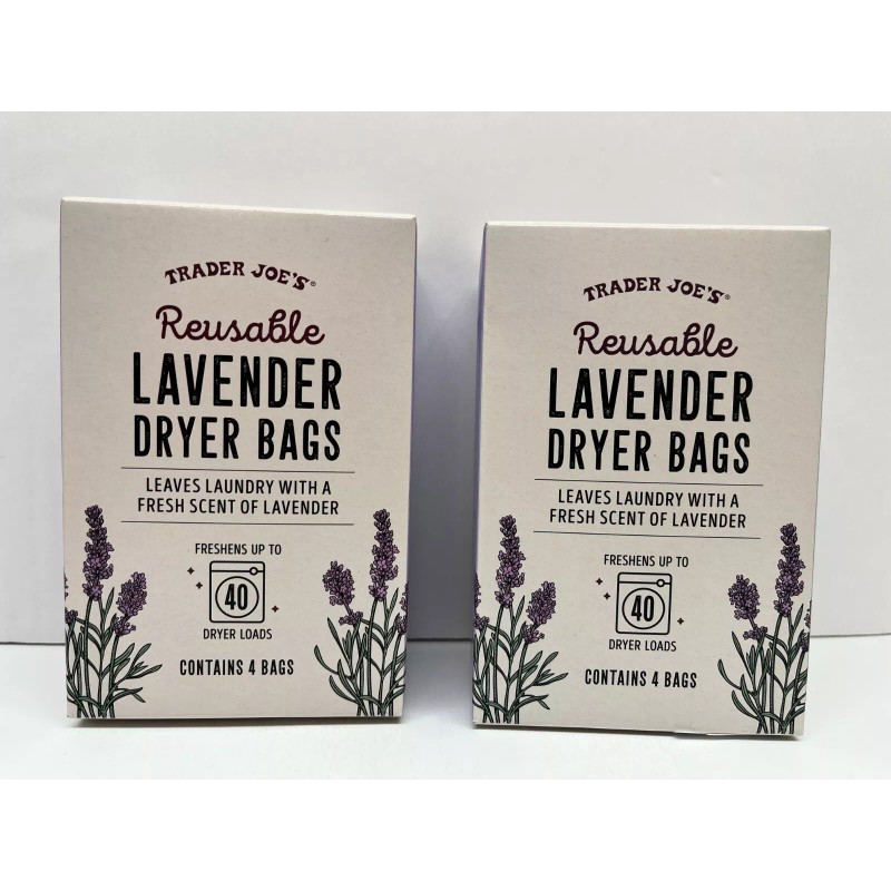 trader joes's 2 Boxes Trader Joe's joes Reusable Lavender Dryer