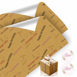 Brown Paper Recyclable Wrapping Paper Gift Wrap Multipurpose Kraft Parcel Sheet Used For Christmas Presents Birthdays Art & Crafts Postal Shipping Packaging Xmas Stationery Supply (2pcs)