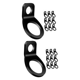 Gadpiparty 2sets Stainless Steel Tie Down Hooks Durable Tie Down Rings for Trucks Boats Rvs Heavy Duty Anchor Hooks for Securing Cargo Corrosion Resistant Portable 10pcs*2