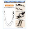 LOZTBUE 1 x Trouser Chain, Triple Chain, Jeans Chain, Motorcycle