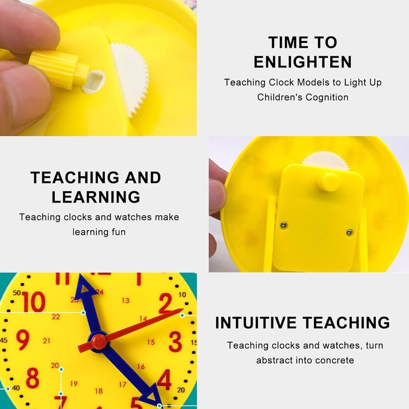 Trifletopia 1PC Learning Clock for Kids - 24-Hour Time Teaching