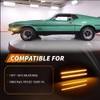MOTRUM Front Side Marker Light Compatible with Mus-tang 1971-1973, [DOT]