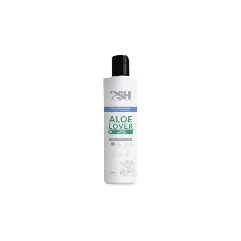 PSH PET SKIN HEALTHCARE Aloe Lover Shampoo, Limpiador para Mascotas,