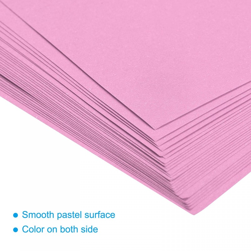sourcing map Origami Paper Double-Sided Pink 5.9 x 5.9 Inches