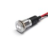 Alpinetech PL12MS 12mm 1/2" 12V LED Metal Signal Indicator Pilot