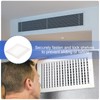 PATIKIL 14x14 Inch Plastic Ventilation Grille, Adjustable Outlet Air Vent