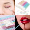 500Pcs Glitter Crystal Lip Brush,Crystal Lip Brushes Tool Kits Lip